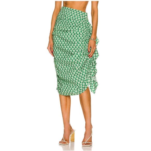 NWT RHODE Felicity Skirt Loves Me Not Emerald Size 2 - Picture 2 of 11